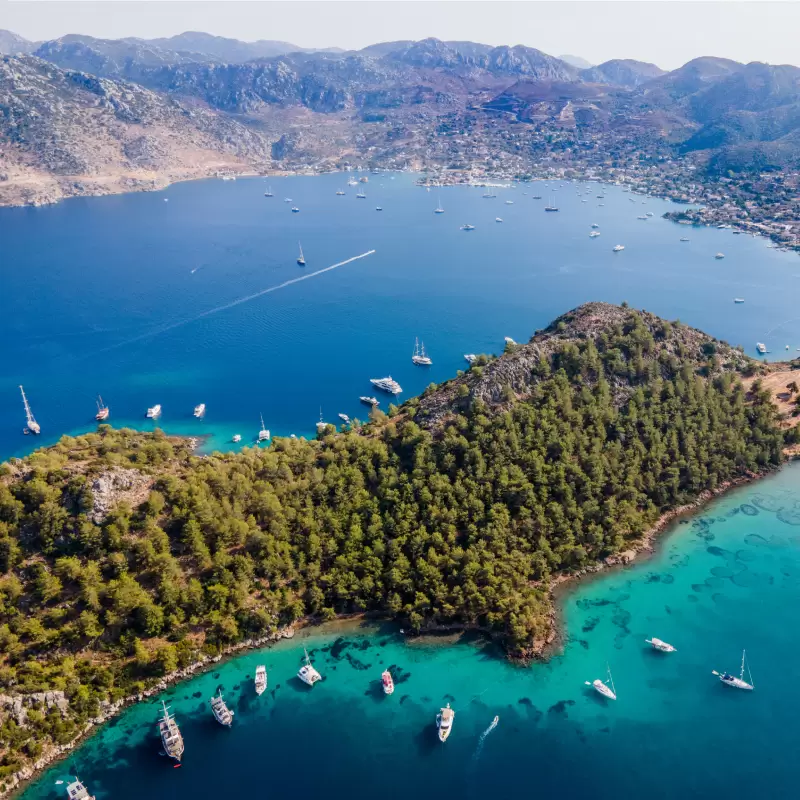 İskelede gün batımı